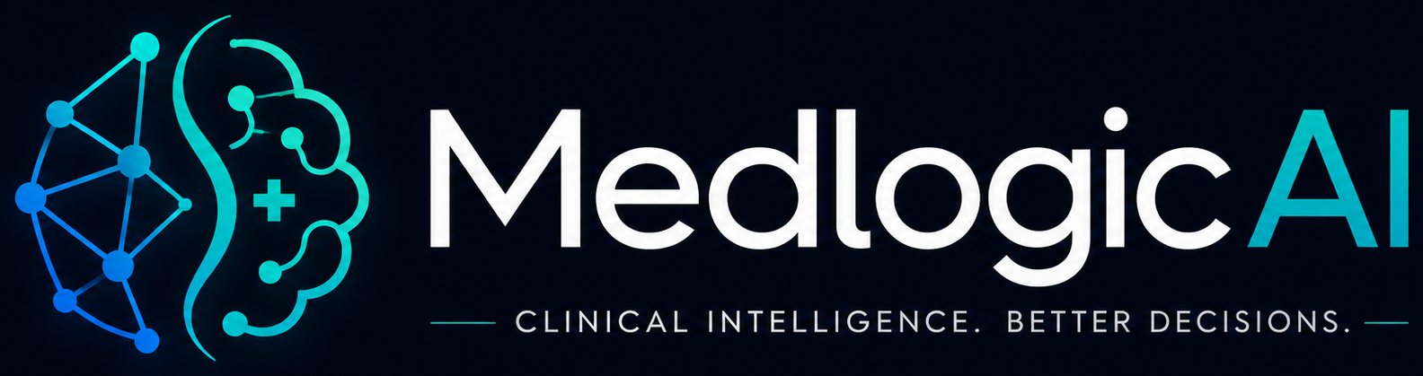MedlogicAI — Clinical intelligence. Better decisions.